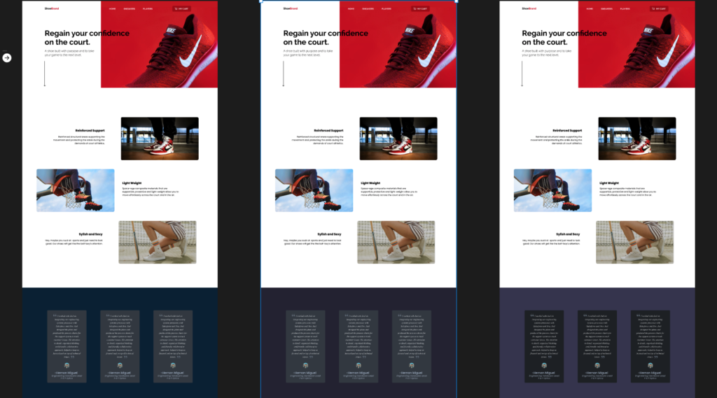 ShoeBrand Landing Page